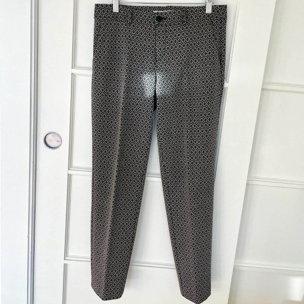 Diamond pattern trousers in size 6 (size 42 IT) made by Anna Seravalli
